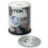 CD-R TDK        700МБ, 80 мин., 52x, 100шт., Cake Box, (t18773), записываемый компакт-диск (CDR-TC700E)
