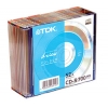 CD-R TDK        700МБ, 80 мин., 52x, 10шт., Slim Case, Color, (t18924), записываемый компакт-диск (CDR-TS700HCS)