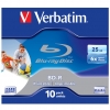 Blu-Ray Verbatim  25Gb, 6x, 1шт., Jewel Case, Printable, (43713), записываемый Blu-Ray диск (BD-R25J001P/VER6)