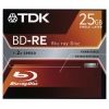 Blu-Ray TDK        25Gb, 2x, 1шт., Jewel Case, (t19798), перезаписываемый Blu-Ray диск (BD-RE25J001/TDK)
