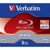Blu-Ray Verbatim  50Gb, 2x, 1шт., Jewel Case, (43760), перезаписываемый Blu-Ray диск (BD-RE50J001/VER)