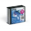 DVD-R TDK        4.7Gb, 16x, 10шт., Slim Case, (t19420), записываемый DVD диск (DVD-R010S/TDK16)