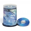DVD-R TDK        4.7Gb, 16x, 100шт., Cake Box, (t19479), записываемый DVD диск (DVD-R100C/TDK16)