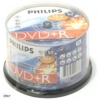 DVD-R Philips     4.7Gb, 16x, 50шт., Bulk, Printable, записываемый DVD диск (DVD-R50PBulk/PH16)