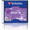 DVD-R Verbatim  4.7Gb, 16x, 10шт., Slim Case, (43655), записываемый DVD диск (DVD-RS010/V16)