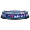 DVD-R Verbatim  4.7Gb, 16x, 10шт., Cake Box, Matte Silver, (43523), записываемый DVD диск (DVD-RС010/V16)