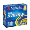 miniDVD+RW Verbatim  1.4Gb, 4x, 5шт., Jewel Case, (43565), перезаписываемый DVD диск (DVD+RWMJ005/V4)