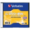 DVD+RW Verbatim  4.7Gb, 4x, 1шт., Slim Case, (43765), перезаписываемый DVD диск (DVD+RWS001/V4)