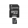 (TS2GUSD-2) Карта памяти Transcend, стандарт microSD 2ГБ+2 адаптера (для мобильных телефонов) (SDMicro-2048/TR-2)