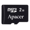 (AP2GMCSD-R) Карта памяти Apacer, стандарт microSD, 2Gb (для мобильных телефонов) (SDMicro-2GB/AP)