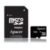 (AP4GMCSH4-R) Карта памяти Apacer, стандарт microSDHC, 4Gb, class 4, (для мобильных телефонов) (SDMicro4-4GB/AP)