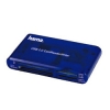 Устройство считывания/записи карт памяти 35в1, USB 2.0, поддерживает SDXC, синий, Hama     [ObF] (H-55348)