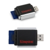 (FCR-MLG2) Устройство чтения  карт памяти Kingston MobileLite G2, стандарт - 9 в 1, USB 2.0 (K-FCR-MLG2)