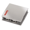 Концентратор USB 2.0 1:4 пассивный, серебристый, Hama     [ObC] (H-39831)