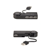Концентратор USB 2.0, 1:4, автоматическая смотка кабеля, черный, Hama     [ObC] (H-78488)