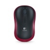 Мышь Logitech wireless mouse M185 Red черная с красной вставкой беспроводная (910-002240)