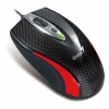 Мышь Genius Navigator 335, лазерная, игровая, mini, USB, карбоновая верхняя панель, с красной вставкой (GM-Navigator 335 R)