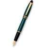 Ручка перьевая. Ipsilon.Корпус смола, зеленая, отделка -черный лак,позолота,перо-позолота. (AU-В11/V)