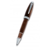 Ручка роллер. Nettuno, Корпус смола,коричневый цвет, отделка хром. (NE--71-M)