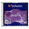 Диск   DVD+R 4.7Gb Verbatim 16x  Slim  (515) (43515)