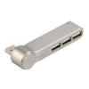 Концентратор USB 2.0 пассивный, 1:3, серебристый, Hama     [ObQ] (H-53214)