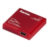 Устройство считывания/записи карт памяти SD всех стандартов All in One, USB 2.0, поддерживает SDXC, красный, Hama     [ObF] (H-91095)