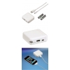 Зарядное устройство для Apple iPhone 3G/3G S/4//4S для экстренных случаев + 2 аккумулатора AA, mini USB, белый, Hama     [ObG] (H-104847)