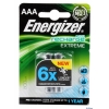 Аккумуляторы Energizer  (AAA) 2БЛ 800mA  (635000)  ААА (LR03/R03; E92). 2 аккумулятора в блистере.Емкость аккумулятора 800мА