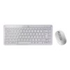 Комплект беспроводной (клавиатура + мышь),  ASUS, белая, 1000 dpi, USB, (90-XB0E00KM00160) (A-EEE_WH)