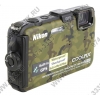 Nikon CoolPix AW100 <Camouflage> (16Mpx, 28-140mm, F3.9-4.8, JPG, SD/SDXC, 3.0",GPS, USB2.0, HDMI, Li-Ion)