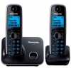 Р/Телефон Dect Panasonic KX-TG6612RUB (черный, 2 трубки с резервным питанием)