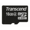 (TS16GUSDC4) Карта памяти Transcend, стандарт microSDHC класс 4, 16Gb без адаптера (SDMicro4-16GB/TR-1)