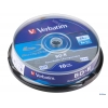 Диск Blu-Ray  VERBATIM BD-R  6x   25 GB  10 Шт  Cake box  (43742)