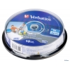 Диск Blu-Ray  VERBATIM BD-R  6x   25 GB  10 Шт  Cake box Printable  (43751)