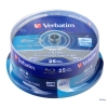 Диск Blu-Ray  VERBATIM BD-R  6x   25 GB  25 Шт  Cake box   (43772) LTH