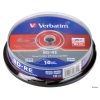 Диск Blu-Ray  VERBATIM BD-RE 2x   25 GB  10 Шт  Cake box  (43694)
