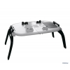 Портативный складной прикроватный столик для ноутбука Kromax SATELLITE-70 до 17" Встроенный охлаждающий кулер, Встроеный коврик для мышки (70047)