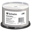 CD-R Verbatim  700МБ, 80 мин., 52x, 50шт., DL+ White Wide Thermal Printable,(43756) записываемый компакт-диск (VER-43756)