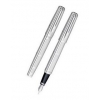 Перьевая ручка Waterman Exception Sterling Silver, цвет: Silver  (серебро 925-ой пробы),  перо: M, перо: золото 18К (S0728900)