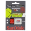 Карта памяти MicroSDHC 8Gb SanDisk Class6 bi-colored Card +SD Adapter + Media Manager (SDSDQYA-008G-U46A)
