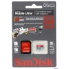 Карта памяти MicroSDHC 32Gb SanDisk UHS-I Ultra U1 Class10 + SD Adapter (SDSDQU-032G-U46A)