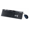 Клавиатура + мышь Genius SlimStar i8150 Tattoo клав:черный мышь:черный/синий USB беспроводная slim Multimedia (31340042102)