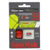 Карта памяти MicroSDXC 64Gb SanDisk Ultra Class10 + SD Adapter + Memory Zone Android App (SDSDQUA-064G-U46A)