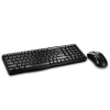 Клавиатура + мышь Rapoo X1800 клав:черный мышь:черный USB беспроводная (11566)