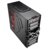 Корпус AeroCool Strike-X Advanced black w/o PSU ATX 1*USB2.0*1USB3.0 audio 3*fans red LED