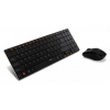 Клавиатура + мышь Rapoo 9060 клав:черный мышь:черный USB беспроводная slim Multimedia (11340)