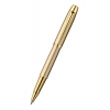 Ручка-роллер Parker IM Metal, T223, цвет: Brushed Metal Gold GT, стержень: Fblack (R0811700)