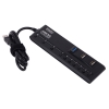 Концентратор USB 3.0 Ginzzu GR-380UAB (10 портов (4xUSB 3.0 + 6xUSB 2.0), кнопки выключения портов, Black)