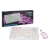Беспроводной комплект Mediana KM-313 White-Pink, клавиатура: ; мышь: 3 кнопки, 1000 dpi (M-KM-313WP)