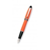 Ручка перьевая. Ipsilon. Корпус смола, матовая, оранжевая, отделка -черный лак,хром,перо- сталь. (AU-B10/O)